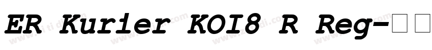 ER Kurier KOI8 R Reg字体转换